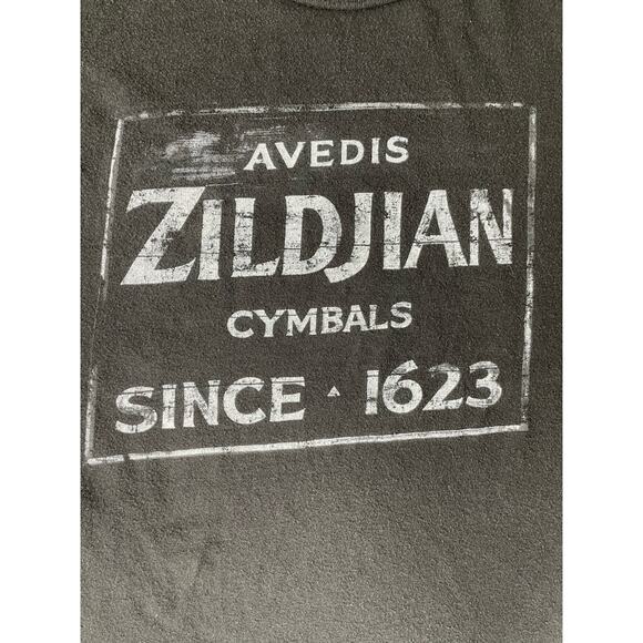 Zildjian Cymbals Graphic Tee Black Drum Shirt Size L - Picture 5 of 5